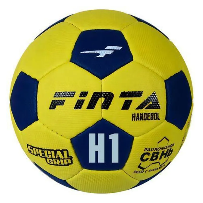 Bola De Handebol Infantil H1l Pvc Matrizada Finta Cor Amarelo