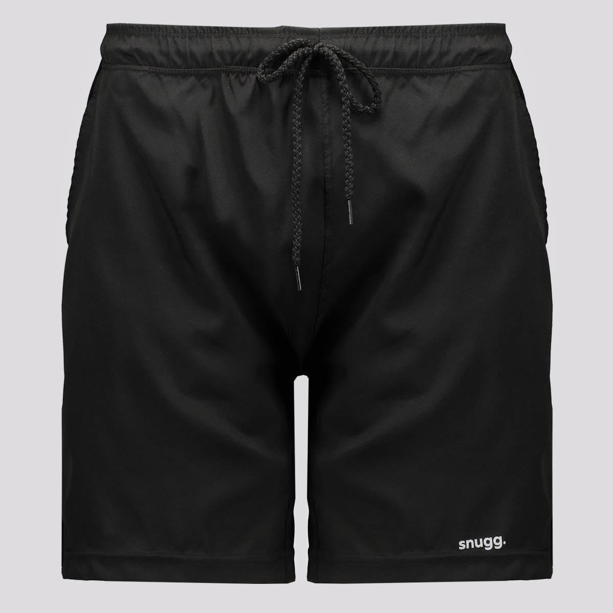Bermuda Snugg 2 em 1 Tactel Preta