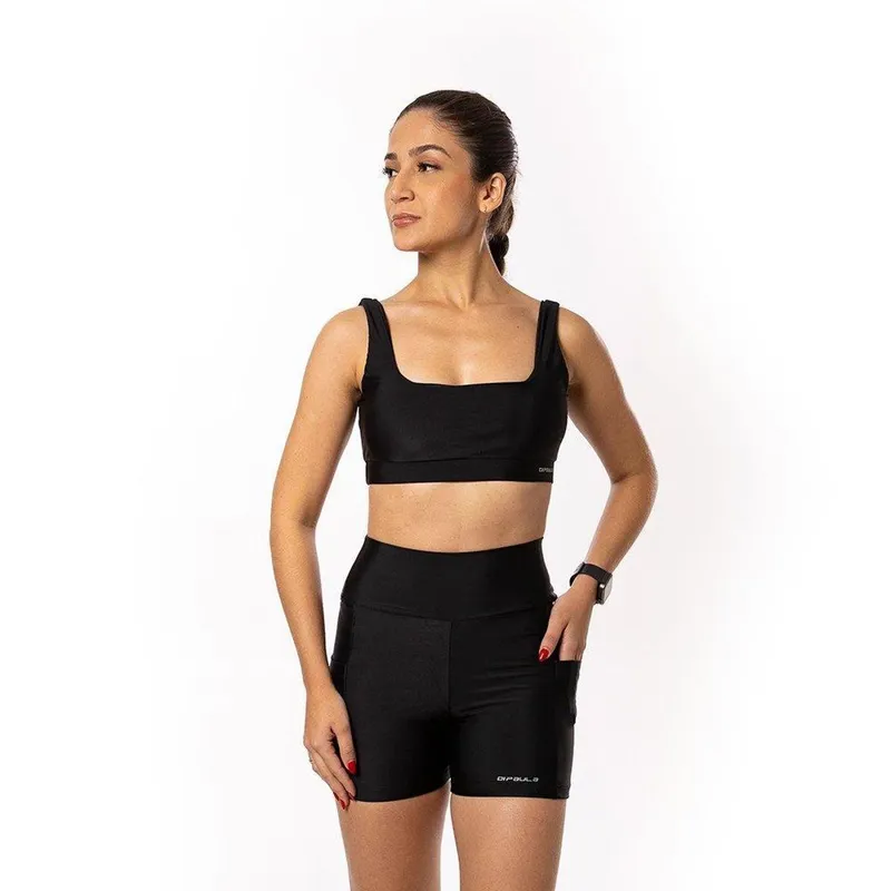 Short Di Paula Maria Lucia Corrida Com Bolso Feminino