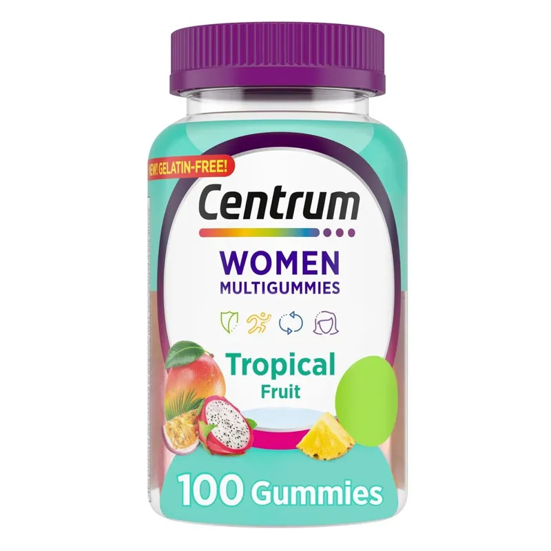 Gomas multivitamínicas Centrum Women's Tropical 100 unidades