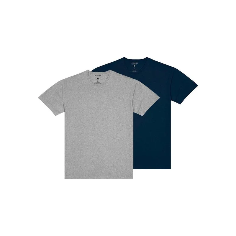 Kit com 2 Camisetas Masculina Malwee 1000004423 Preto