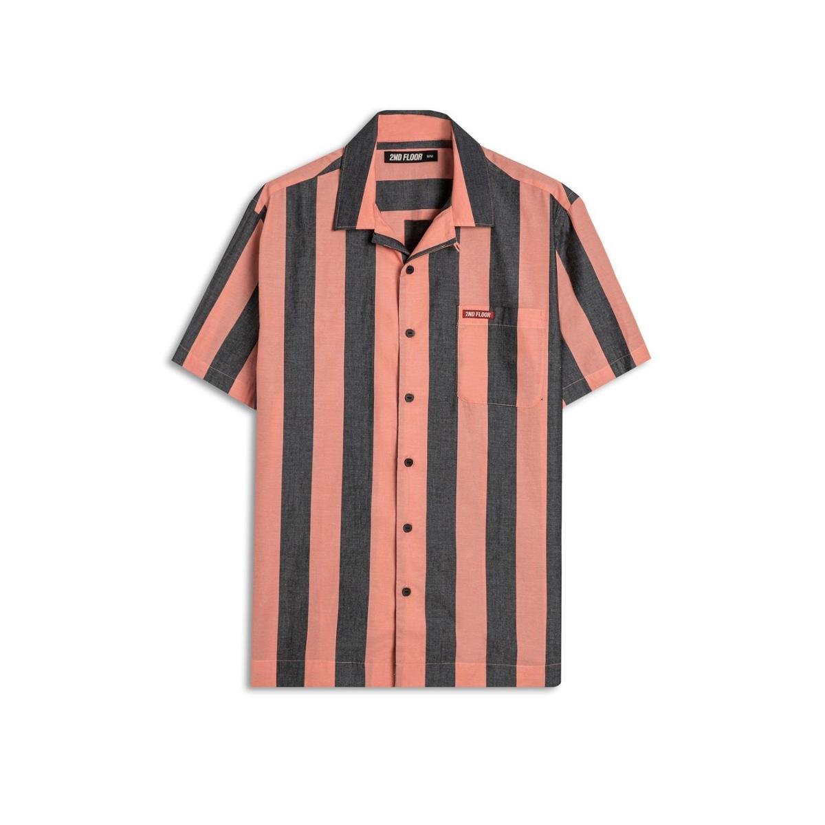 Camisa Bari Check Hawaii Verde fluor GG