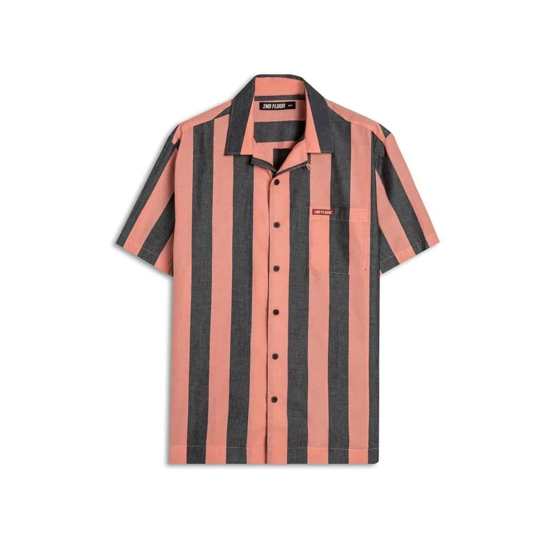 Camisa Bari Check Hawaii Verde fluor GG