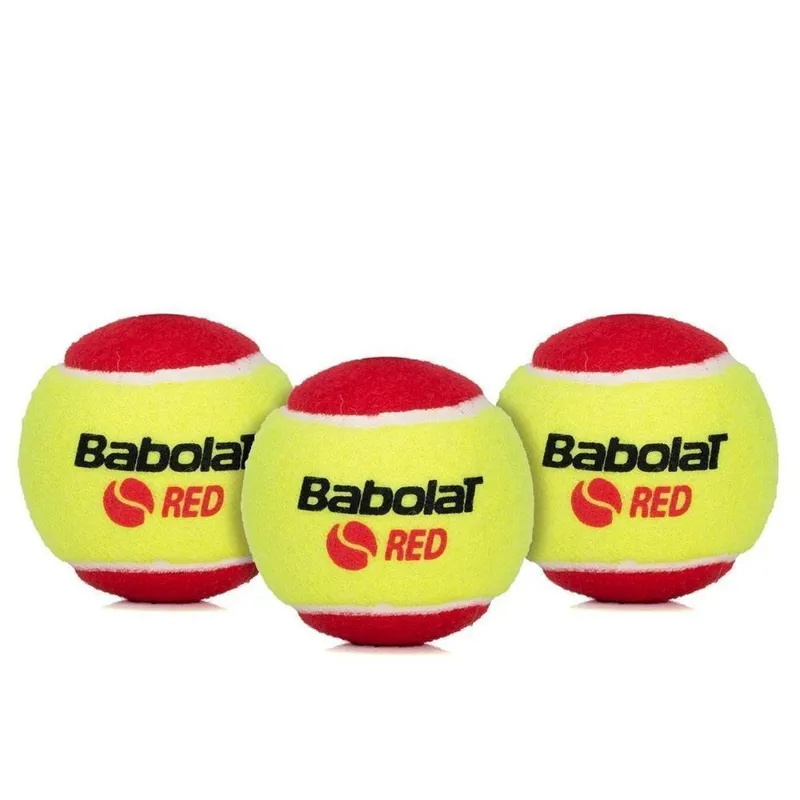 Kit Bola de Tênis Babolat Red Felt X3 Stage 3 c/ 3 Bolas