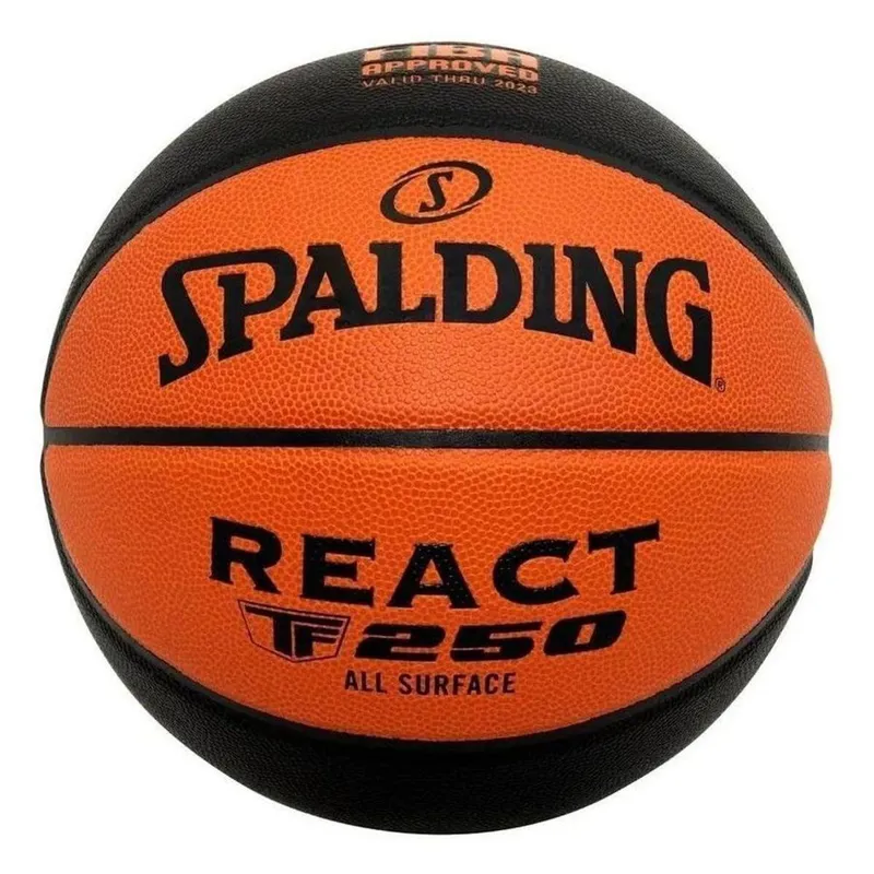 Bola Basquete Spalding React Tf-250 Fiba Lar/pto