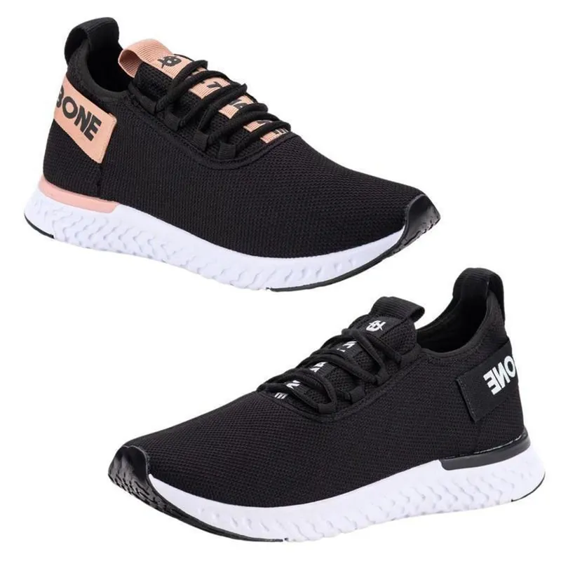 Kit 2 Pares Tênis Feminino Para Academia Caminhada Confortável Cor:;Tamanho:37;Gênero:Feminino