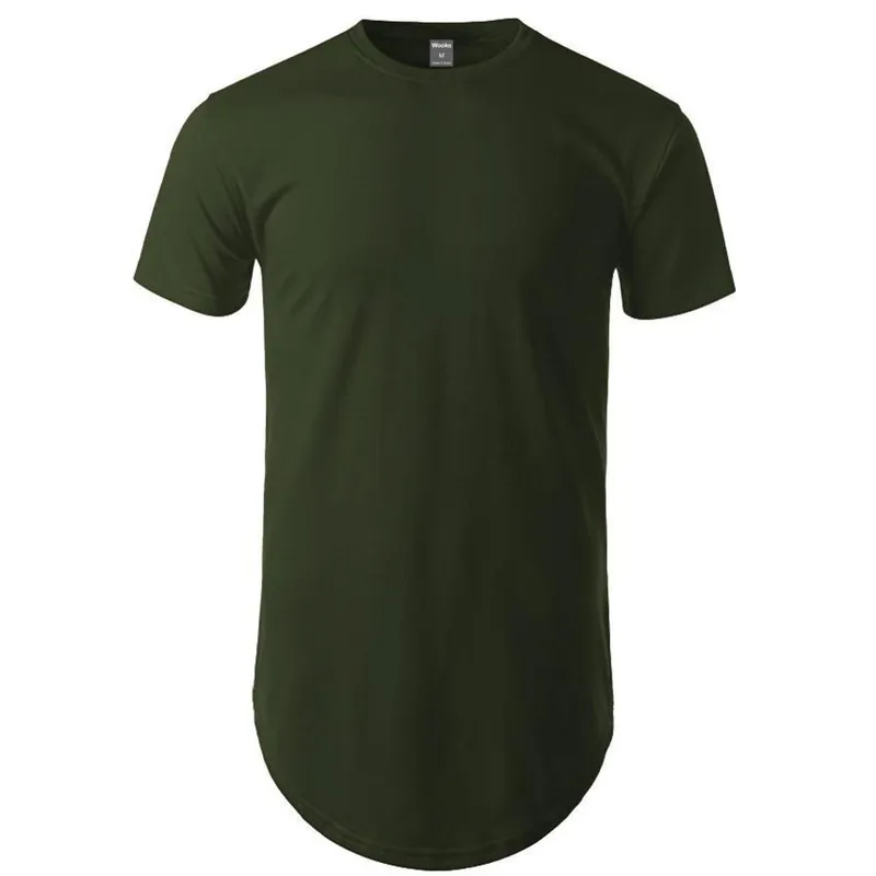 Camiseta Longline Plus Size Masculina Manga Curta C1