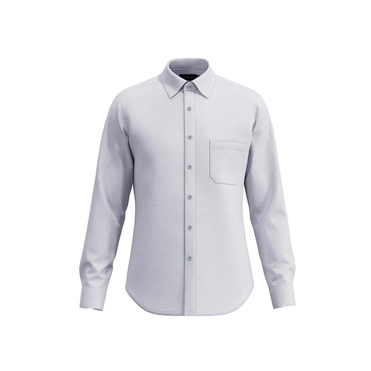 Camisa Individual Comfort Button Down Cinza Claro Tam. 02