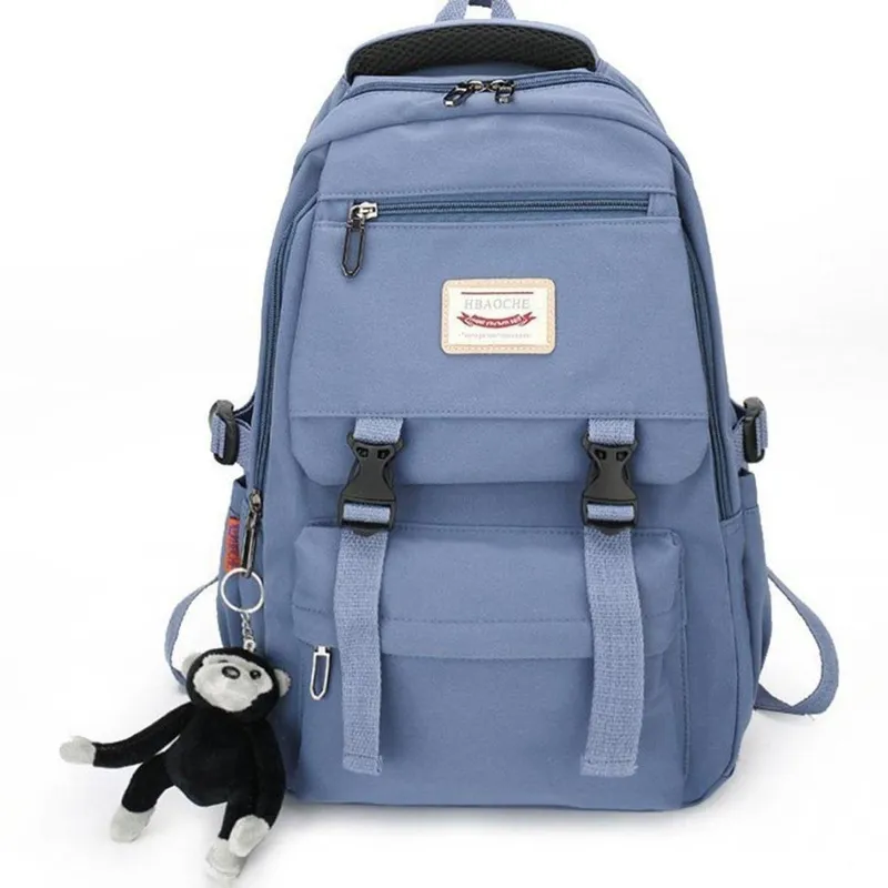 Mochila Escolar Espaçosa de Nylon Premium - Monkey Teen