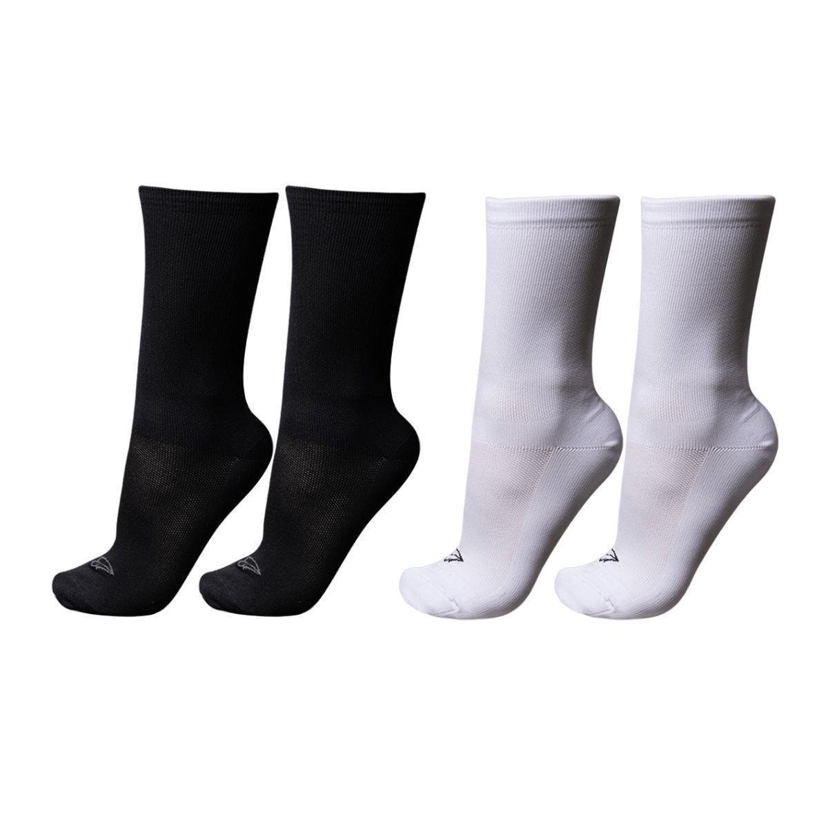 Kit 2 pares meia ciclismo corrida cano médio Mauro Ribeiro