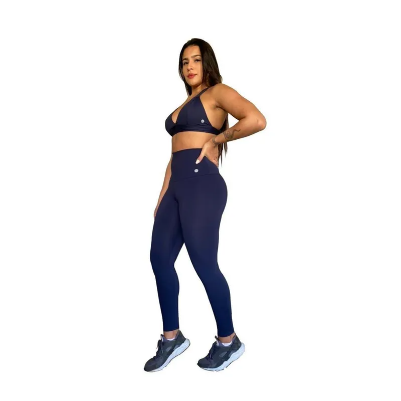Calça Legging de Emana Compressão com Cinta