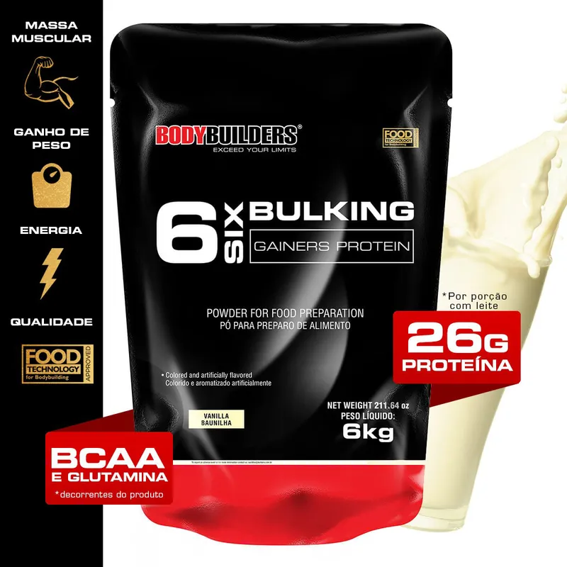 Massa 6 Bulking Gainers Protein 6 kg Refil - Bodybuilders
