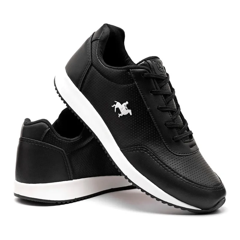 Sapatenis Masculino Branco Tênis Casual Polo Vili para Dia a Dia