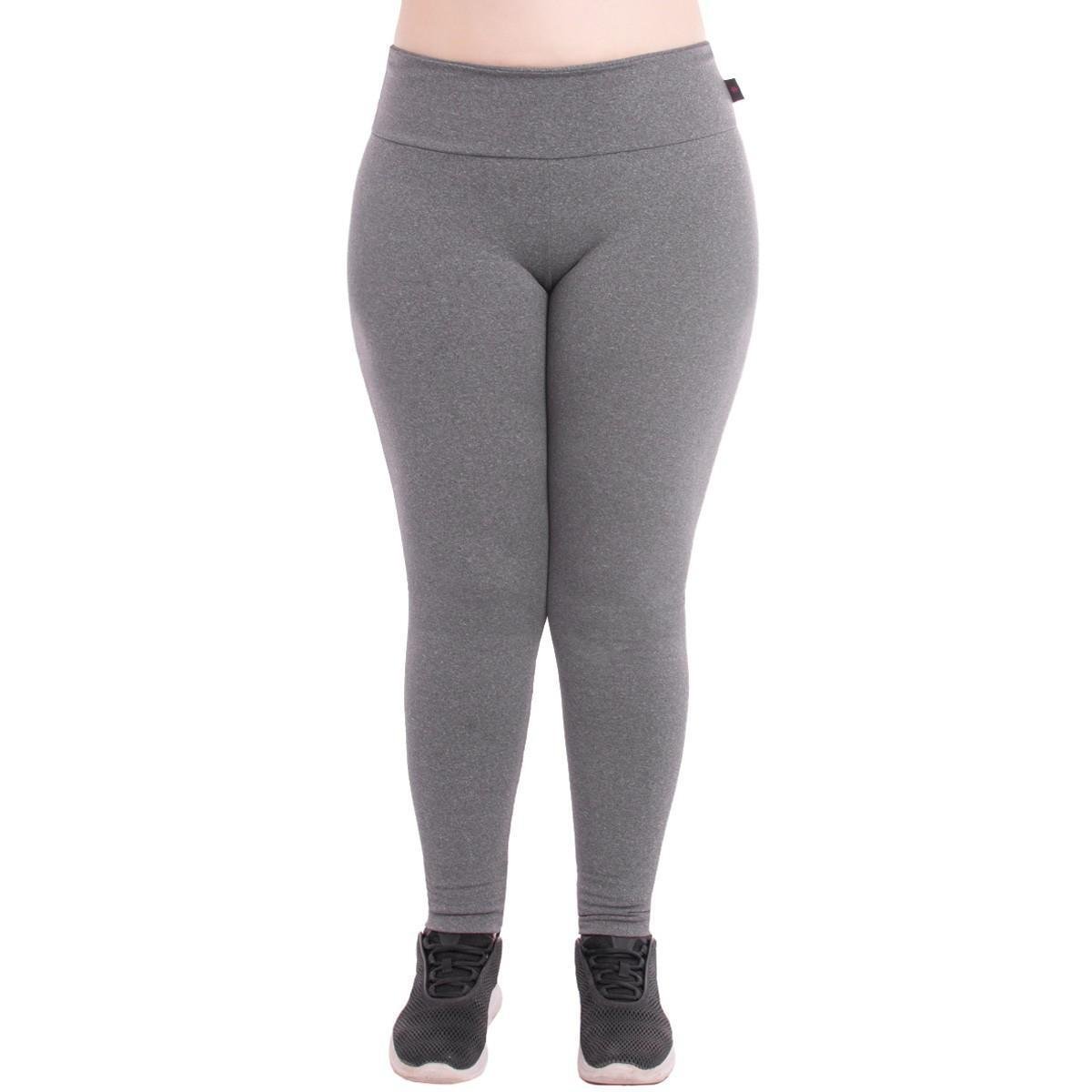Calça legging plus size peluciada térmica suplex Dicors