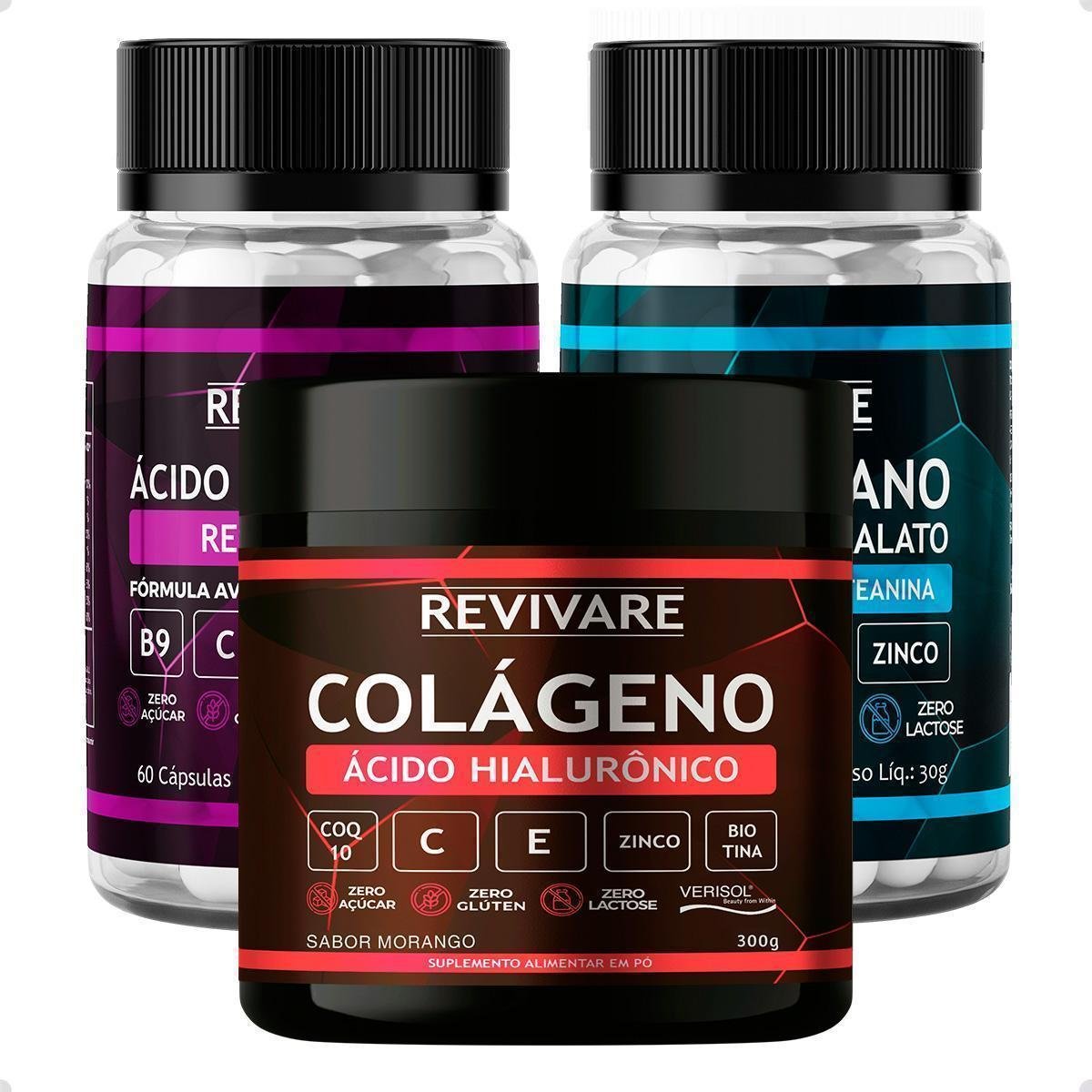 Kit Resveratrol + Colageno 300g + Triptofano
