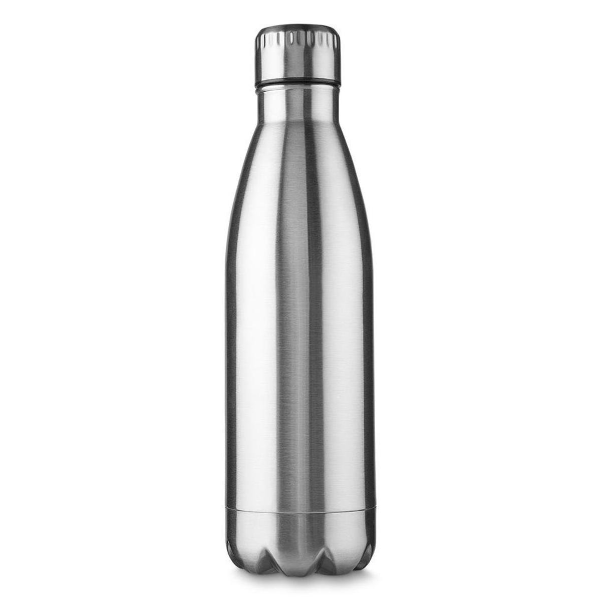 Garrafa Squeeze 750ml De Aço Inox e Tampa de Metal