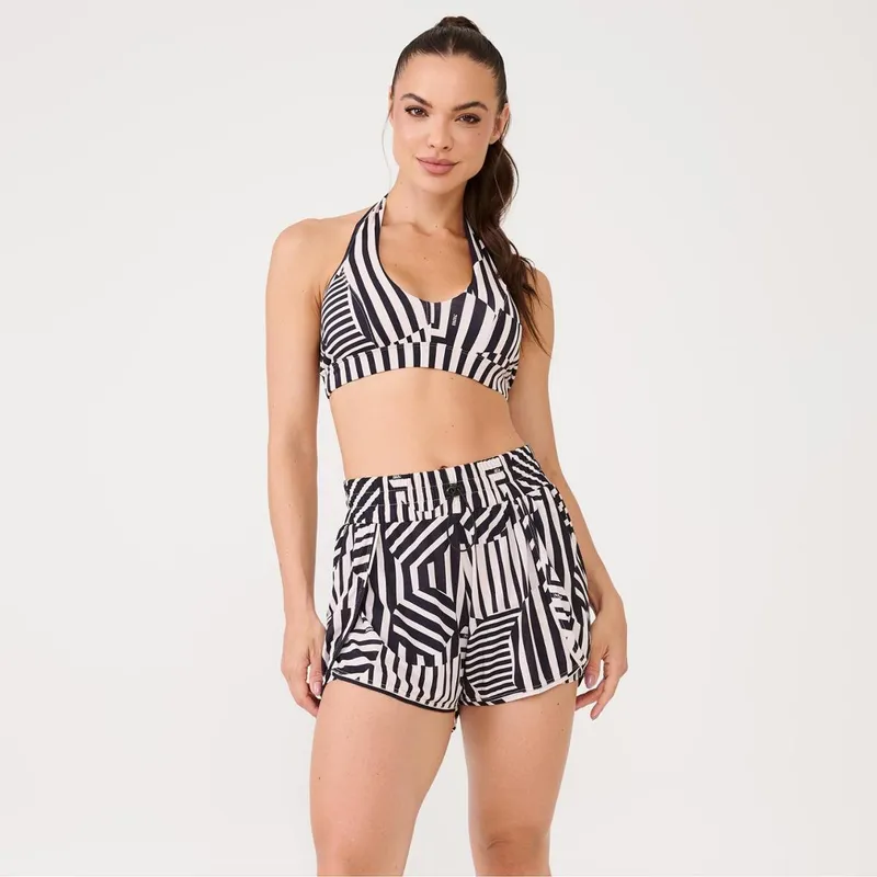 Short Transpassado Estampa Poliamida Soft Donna Carioca