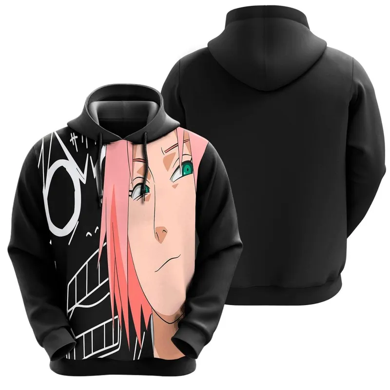 Blusa De Moletom Sakura Haruno Narutoo Shippuden Anime Mangá