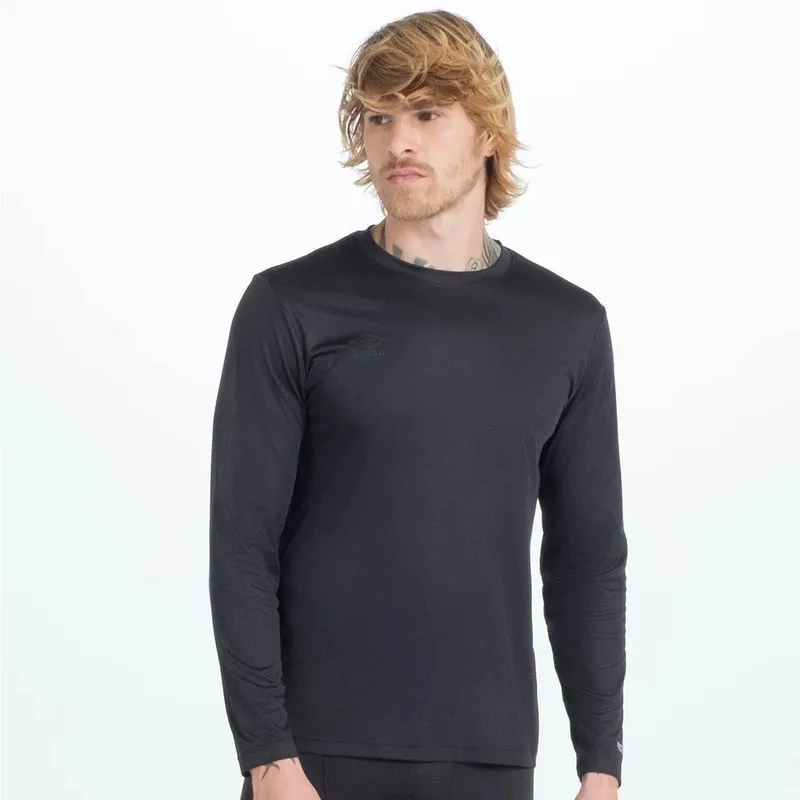 Camisa Ml Masculina Umbro Basic Uv