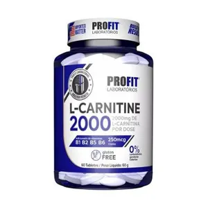 L-Carnitine 2000mg 60 Tabletes Queima Gordura Profit