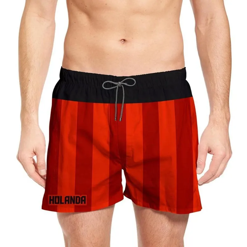 Short Masculino Holanda Estampado Verão Copa Esporte Treino