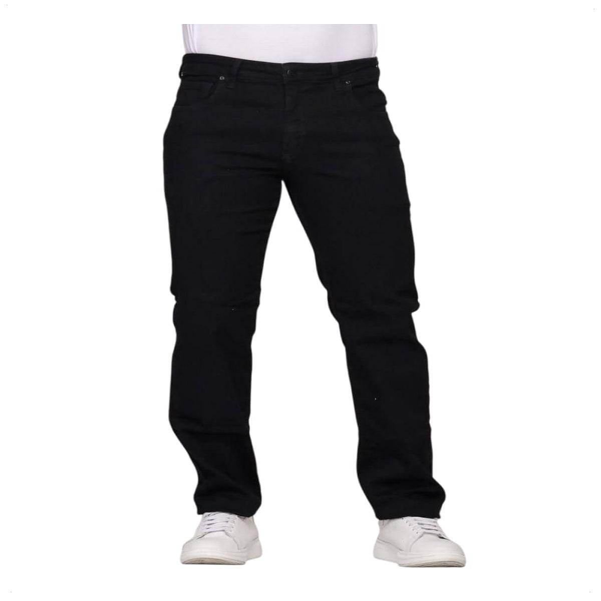 Calça Jeans Masculina Básica Com Bolsos Tradicional Cor:;Tamanho:40;Gênero:Masculino