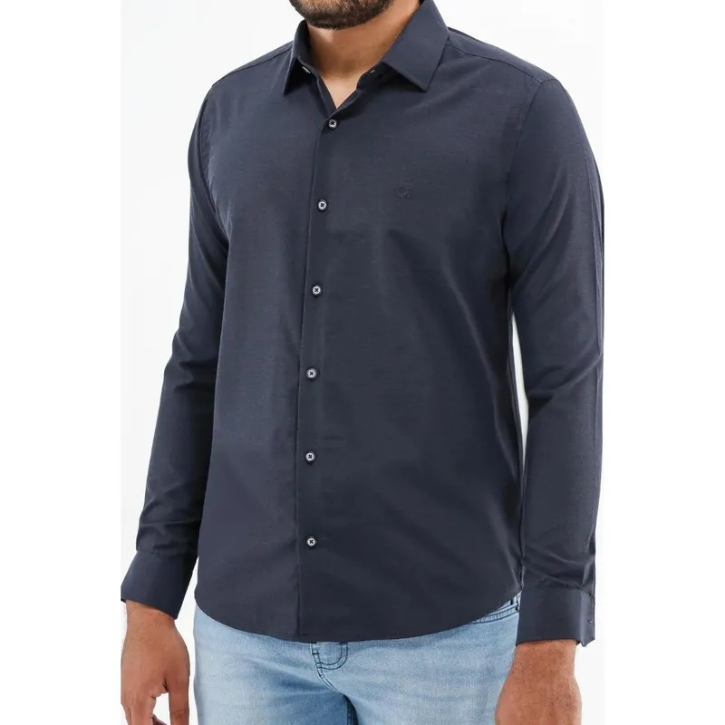 CAMISA MANGA LONGA TEXTURIZADA MASCULINA OGOCHI