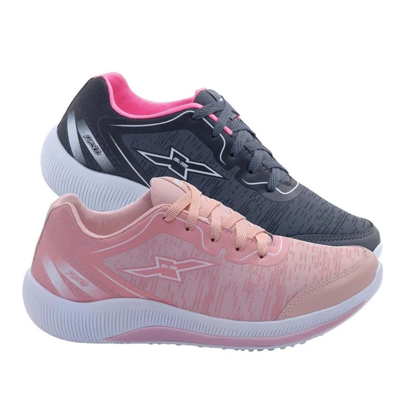 Kit 2 Pares Tênis Fitness FXB Feminino Musculação Conforto