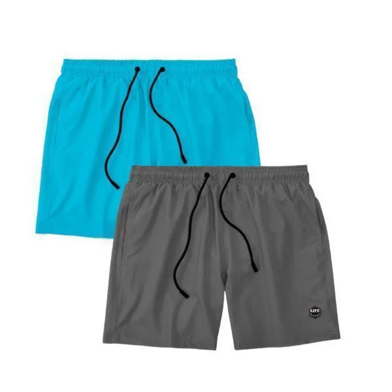 Kit 2 Shorts Life Básico Tactel Masculino