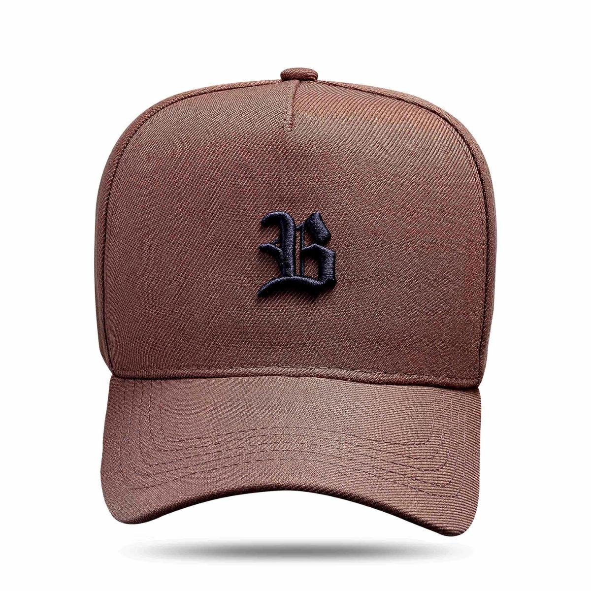 Boné Blck Brasil Snapback Aba Curva Básico Logo B Pequeno