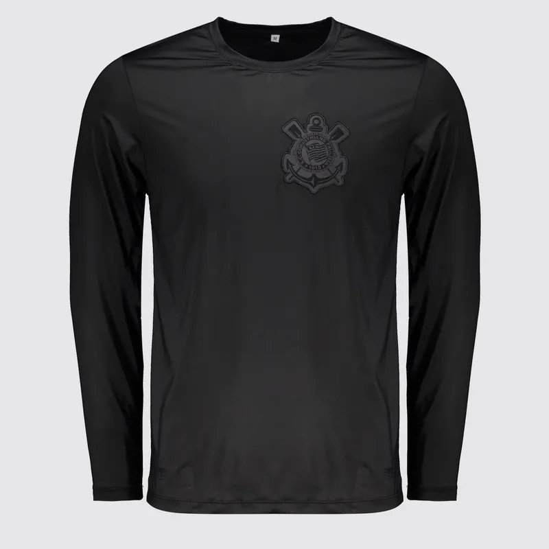 Camisa Corinthians Manga Longa UV Dry Masculina