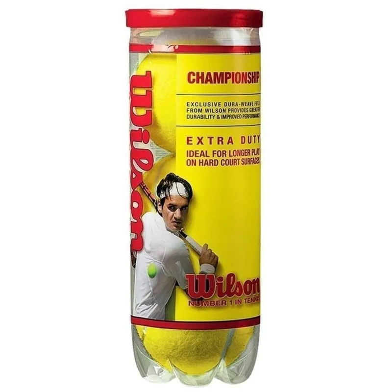 Bola De Tenis Wilson Championship - Pack 03 Bolas - 01 Tubo