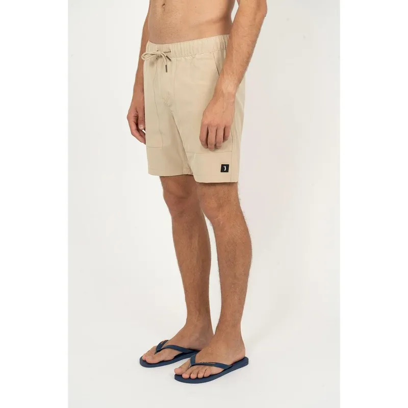 Shorts Liso Aleatory Rip Stop Khaki