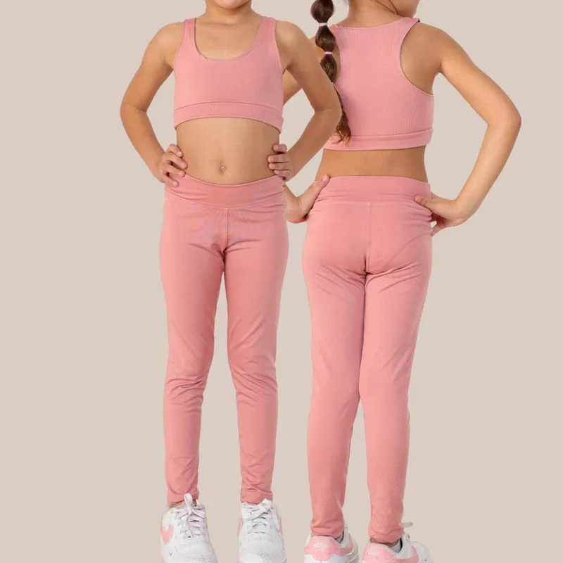 Kit 2 Calça Infantil Leggings JinkingStore Casual Feminino