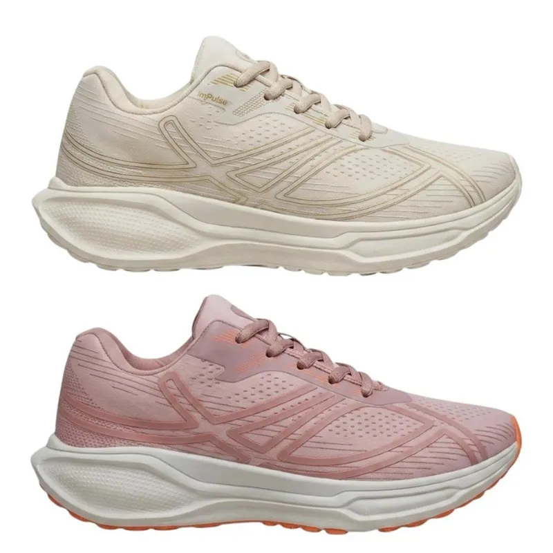 Kit 2 Pares Tênis Impulse Feminino e Masculino Para Treino Academia E Caminhada