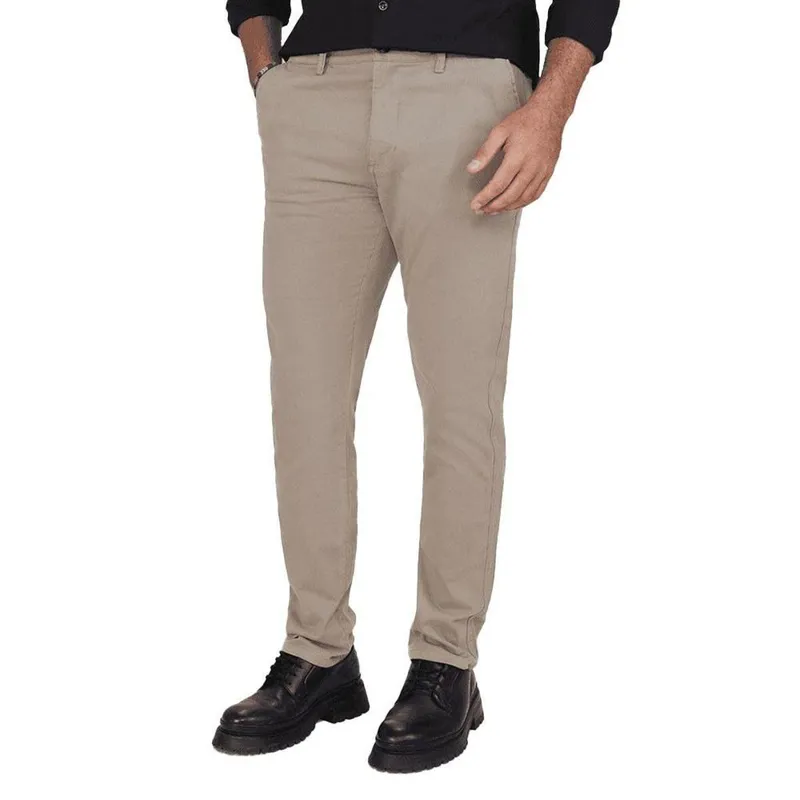 Calça Sarja Masculina Lado Avesso Rodrigo Bege - LH17110