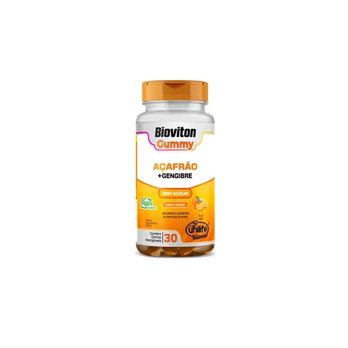 Gummy Açafrão + Gengibre 30 Gomas Unilife