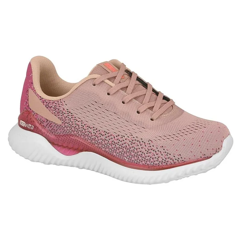 Tenis Feminino Actvitta Esporte Casual Rosa/Nude 36