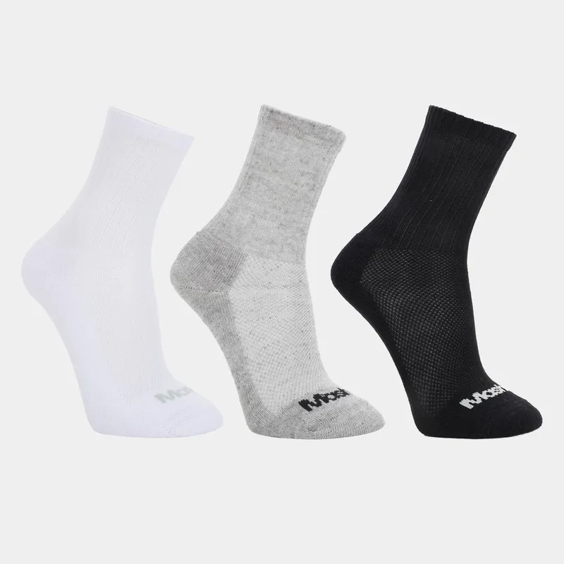 Kit Meia Cano Médio Mash Masculina 3 Pares