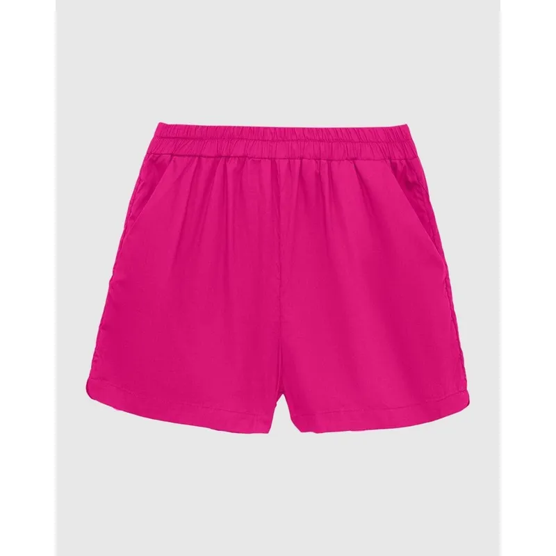Shorts Feminino Bolso Em Tricoline