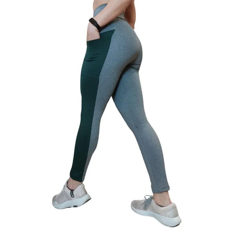 Calça Legging Heide Ribeiro Two Colors Pocket Com Bolso