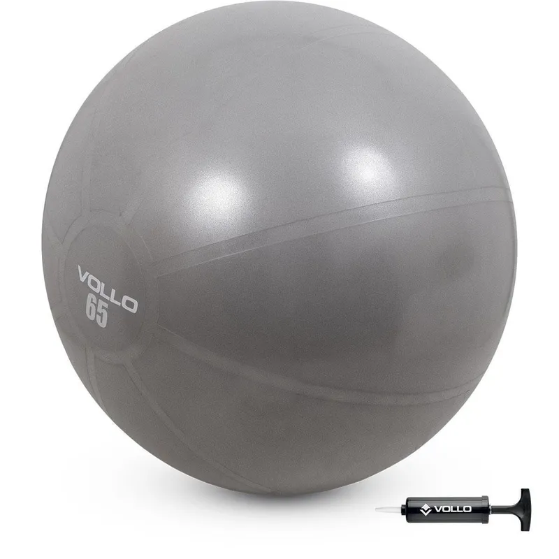 Bola Suíça para Pilates e Yoga Gym Ball com Bomba 65cm Vollo