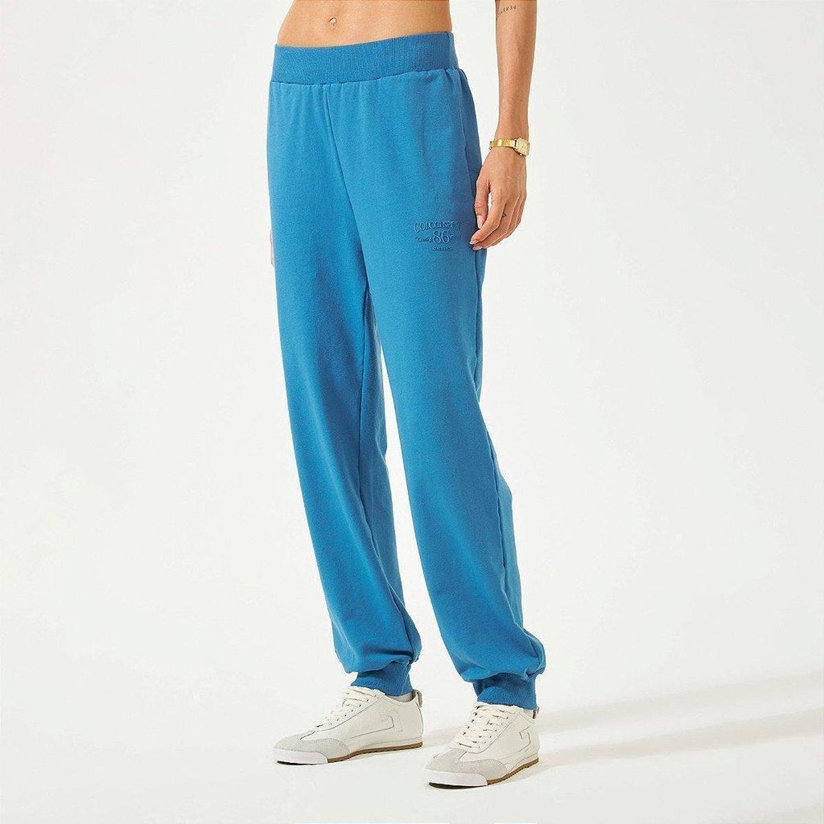 Calça Moletinho Colcci Comfort OU26 Feminina Azul Samawi