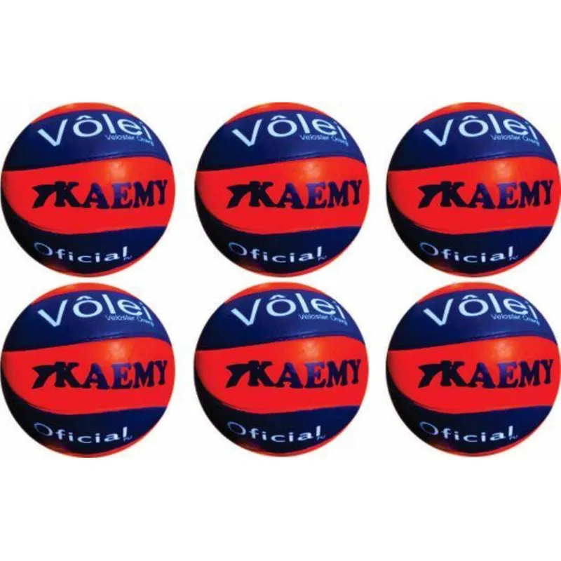 Bola Vôlei Veloster Orenji Kaemy Com 06 Unidades