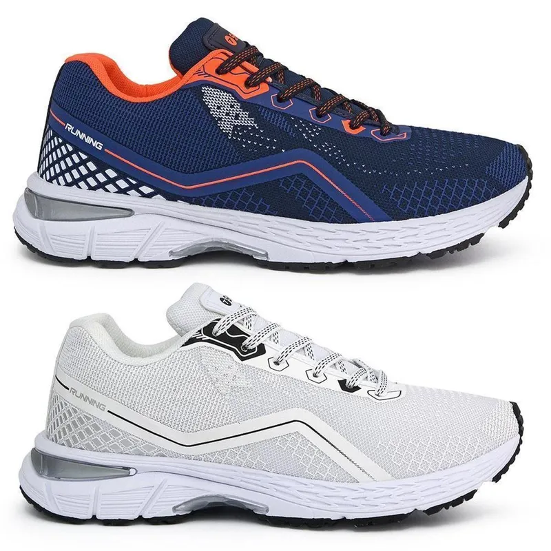 Kit 2 Pares Tenis Masculino Esportivo Leve Gel