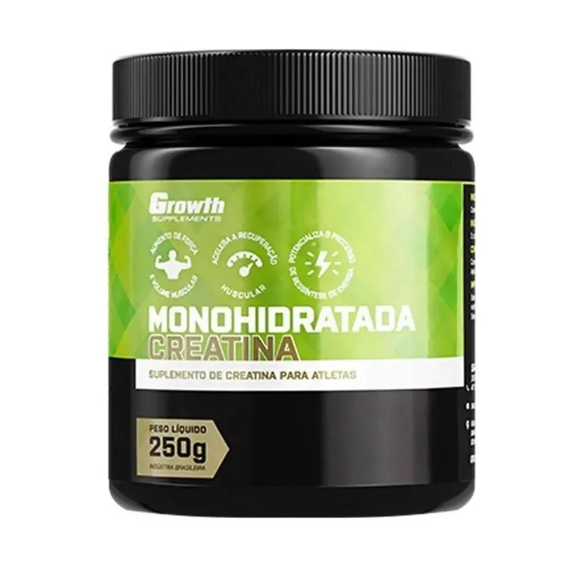 Creatina Monoidratada 250g Growth Suplements Original com Nfe