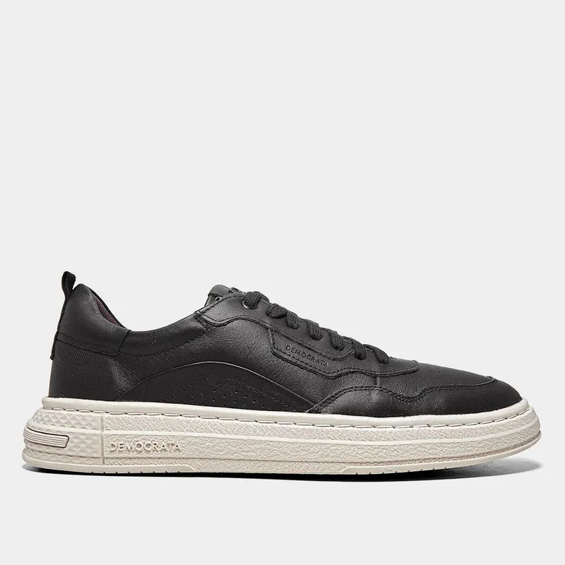 Tênis Couro Democrata Denim Jake Masculino