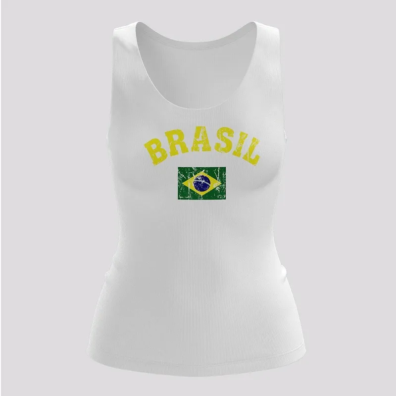 Regata Brasil Ica Feminina Branca