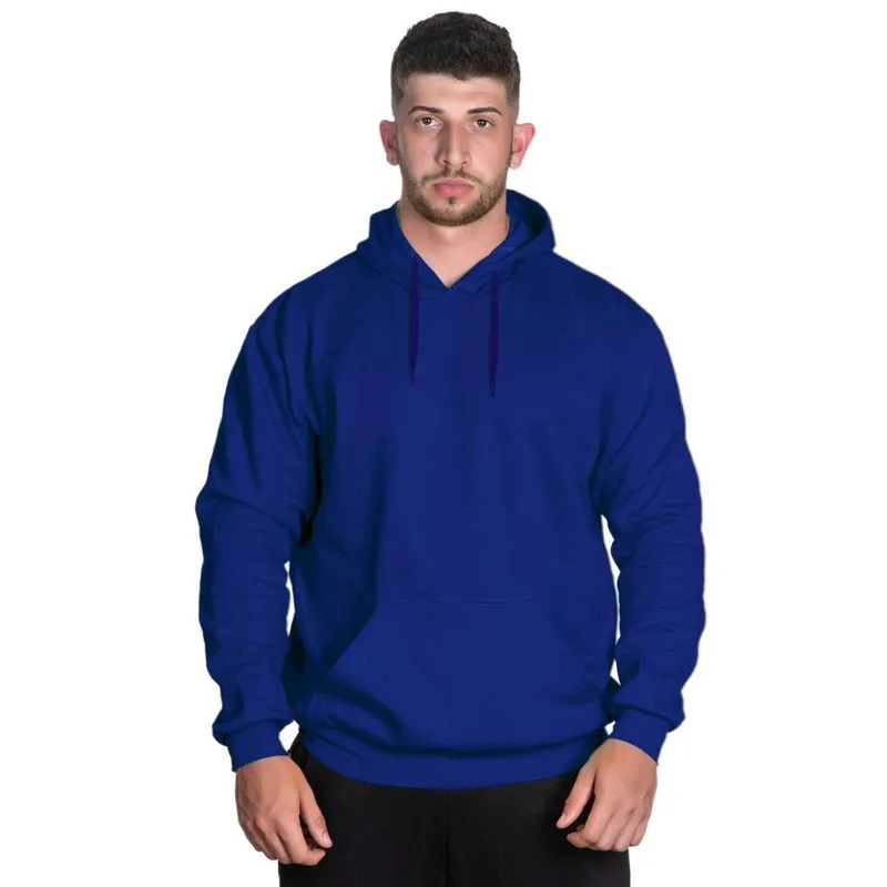 Blusa De Moletom Canguru Casaco De Frio Liso