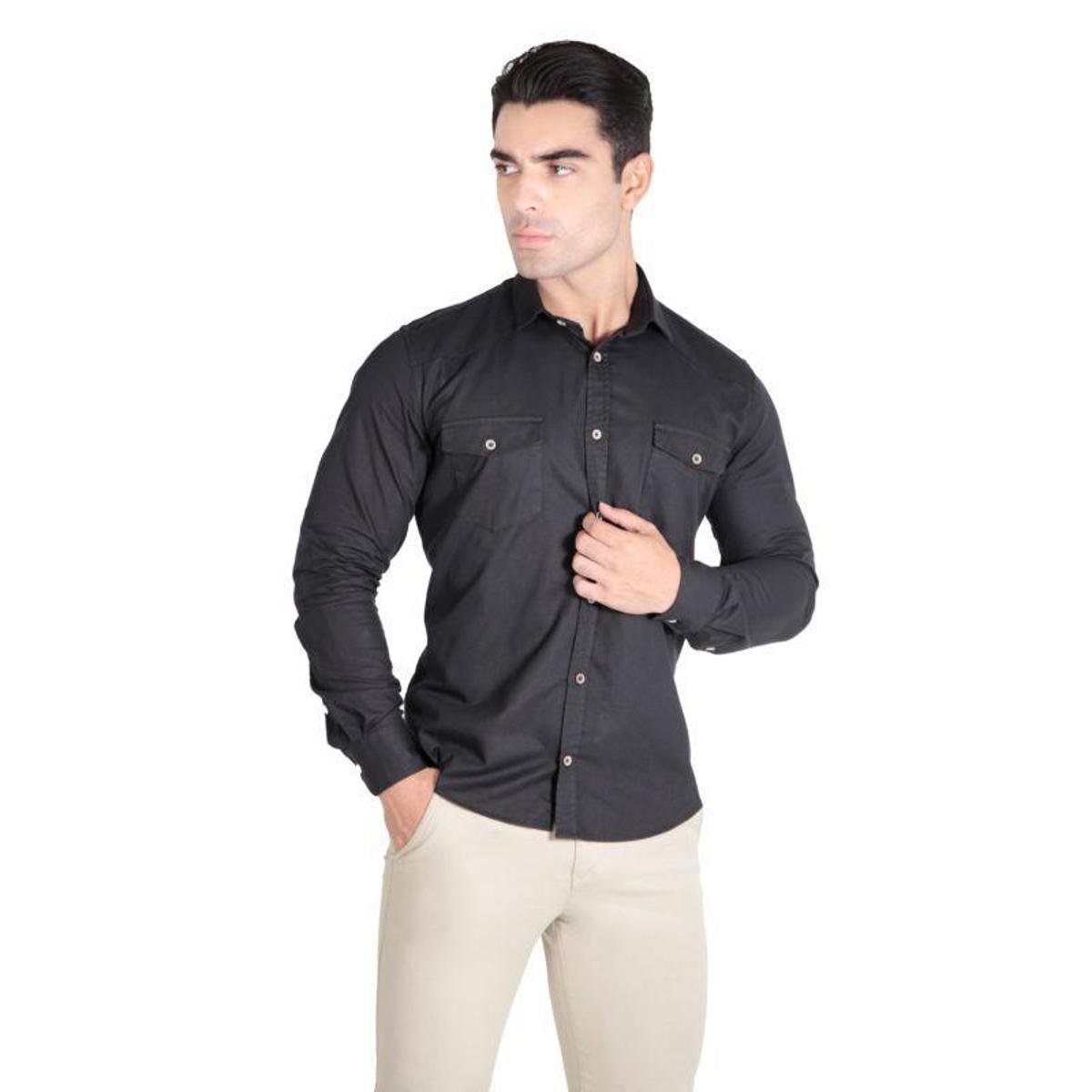 Camisa Manga Longa Sarja